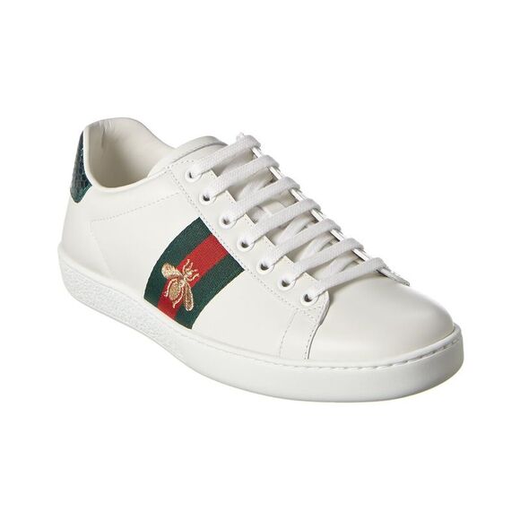 Gucci Shoes - Gucci Ace Embroidered Leather Sneaker